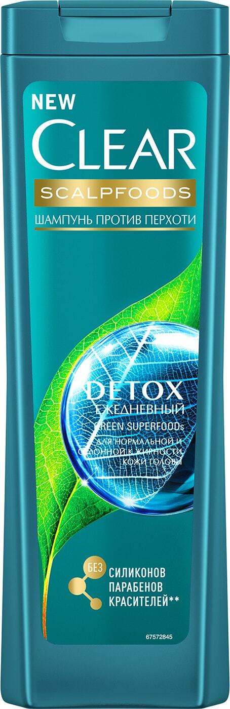 Шампунь CLEAR 400мл жен. Детокс ежедневный
