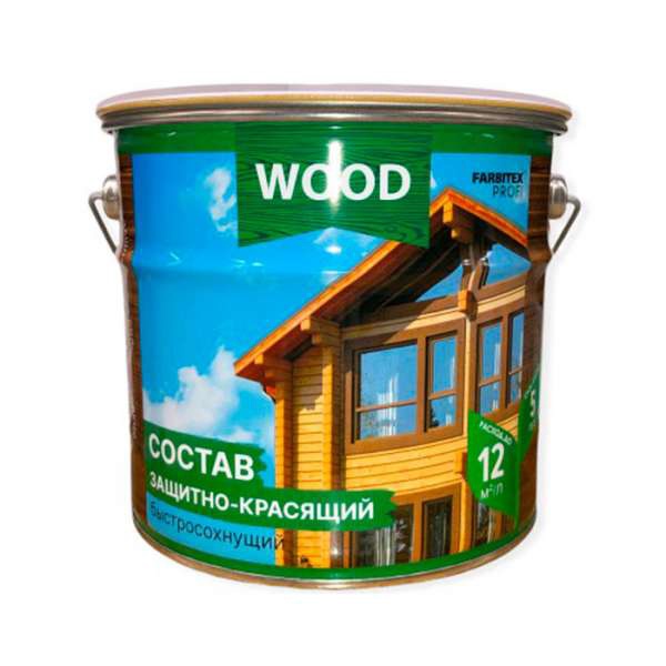 Пропитка FARBITEX ПРОФИ WOOD Декор-защита Калужница 2,7л. (4)