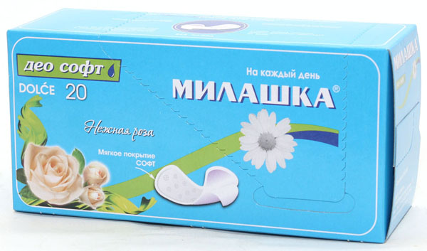 Прокладки МИЛАШКА ежедн. Долче део софт Нежная роза 20шт.