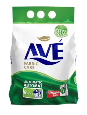 Стир.порошок AVE авт. 9кг д/всех видов ткани (2)