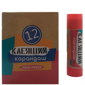 Клей карандаш 36 гр. ПрофПресс (12)