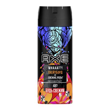 Дез. спрей AXE 150мл. муж. Скейт и Розы (6)