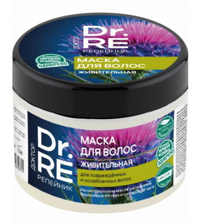 Маска д/волос Доктор репейник 300мл. Живительная (6)