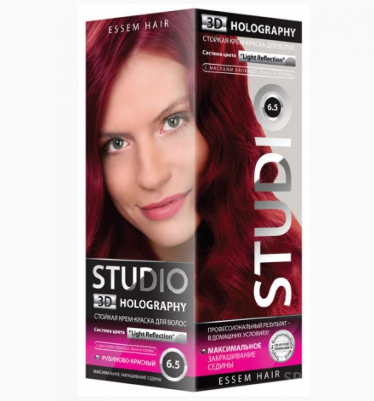 Краска д/волос Studio 6.5 Рубиново-красный (6)