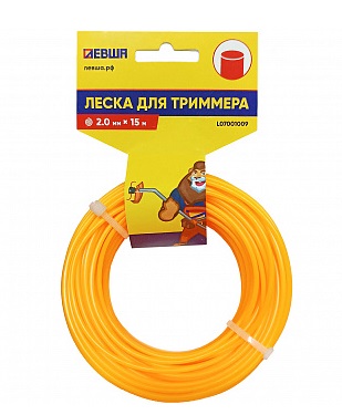Леска д/триммера 2мм*15м. Круглая Левша