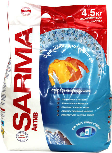 Стир.порошок Сарма унив. 4,5кг. Горная свежесть