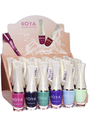 Лак для ногтей ROYA Mini (цвета в ассорт.) (уп.24)