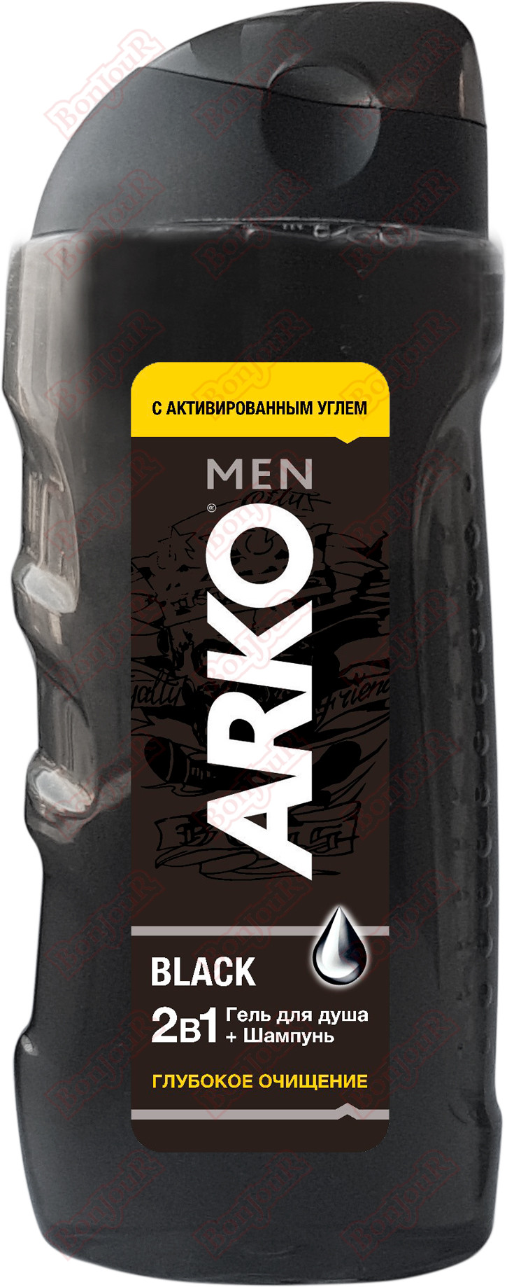 Гель для душа АРКО 260мл. шампунь Black (12шт)