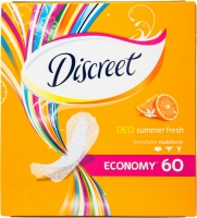 Прокладки DISCREET ежедн. 60шт. deo Summer Fresh Multiform Trio