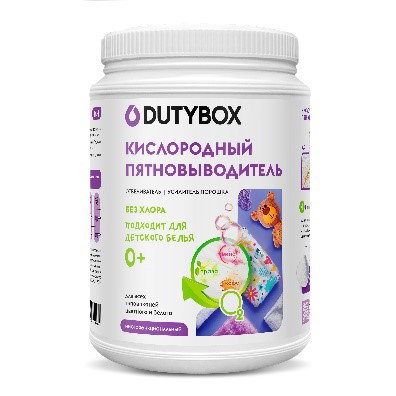 Ср-во DUTYBOX 1кг. Пятновыводитель кислородный банка