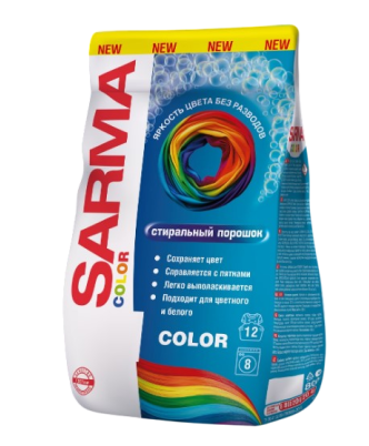 Стир.порошок Сарма унив. 800г. Колор (16)