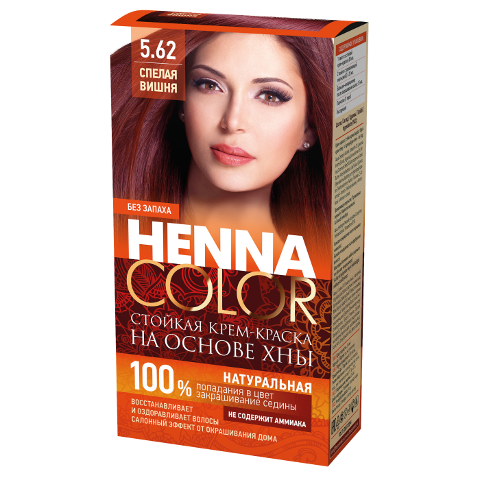 Краска д/волос Henna color 5.62 Спелая вишня 4894