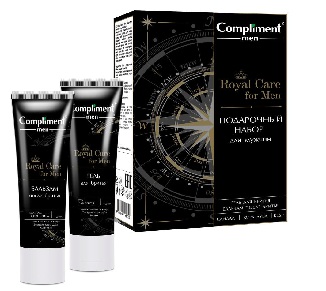 ПН/МУЖ. Тимекс Compliment" №1950 Royal Care For Men (Гель д/бритья+Бальзам п/бритья)