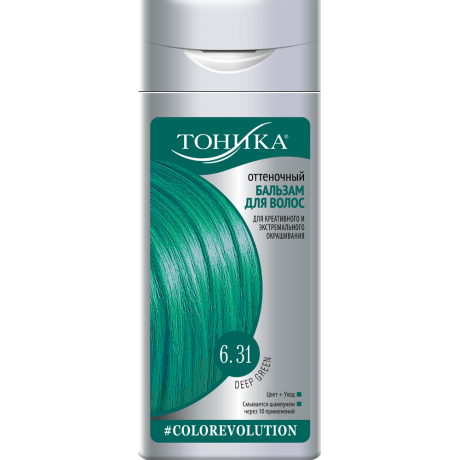 Оттеночный бальзам Тоника COLOREVOLUTION 6,31 Deep green