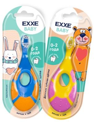 Зубная щетка EXXE детская 0-2года (уп.12)