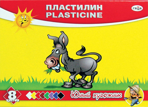 Пластилин 8цв. Гамма 112гр. ЮХ