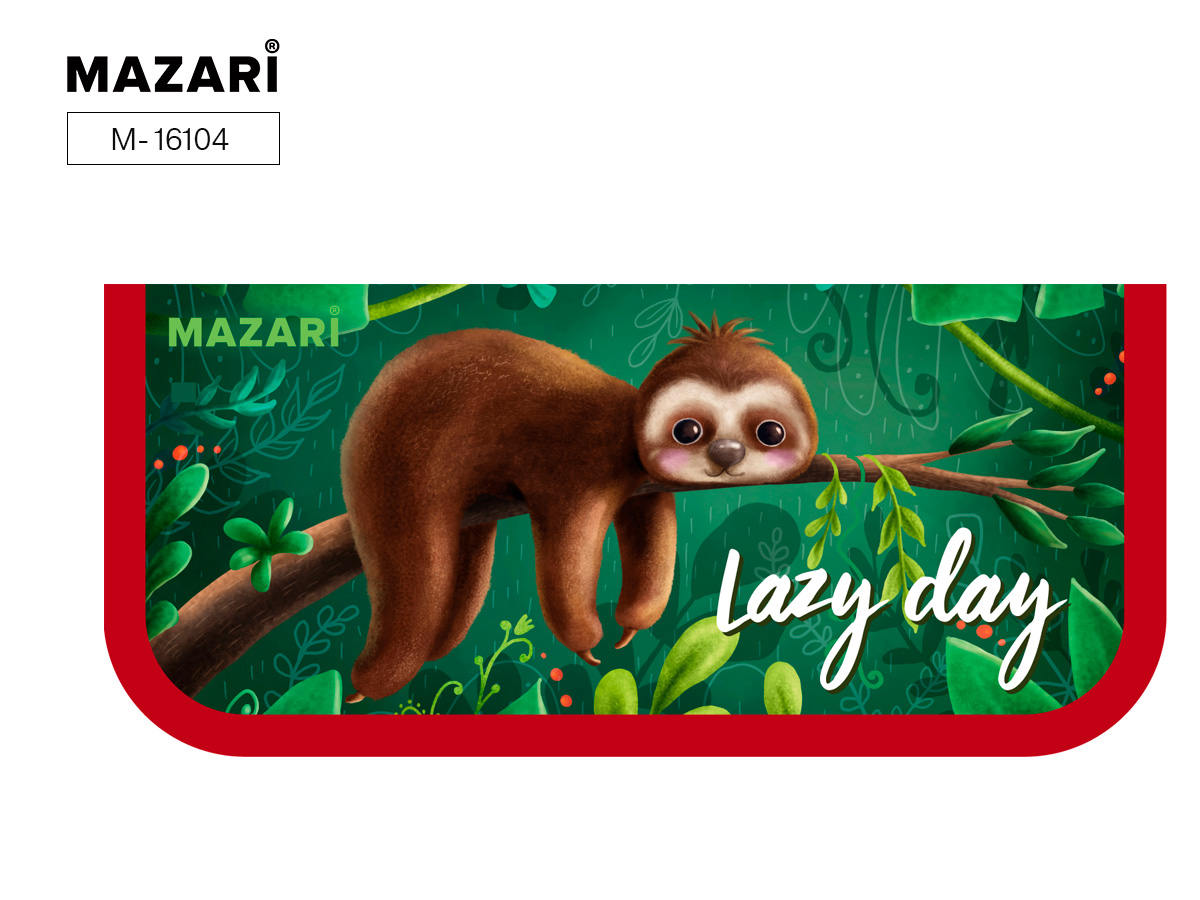 Пенал 1отд. Mazari Lazy day 190*90мм.