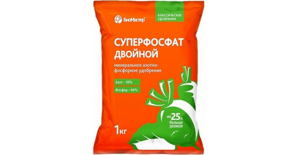Удобрение БиоМастер 1кг. Суперфосфат двойной (уп.25)