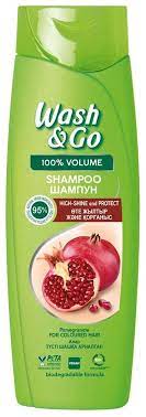 Шампунь Wash&Go 360мл. с экстр. граната д/окрашенных волос
