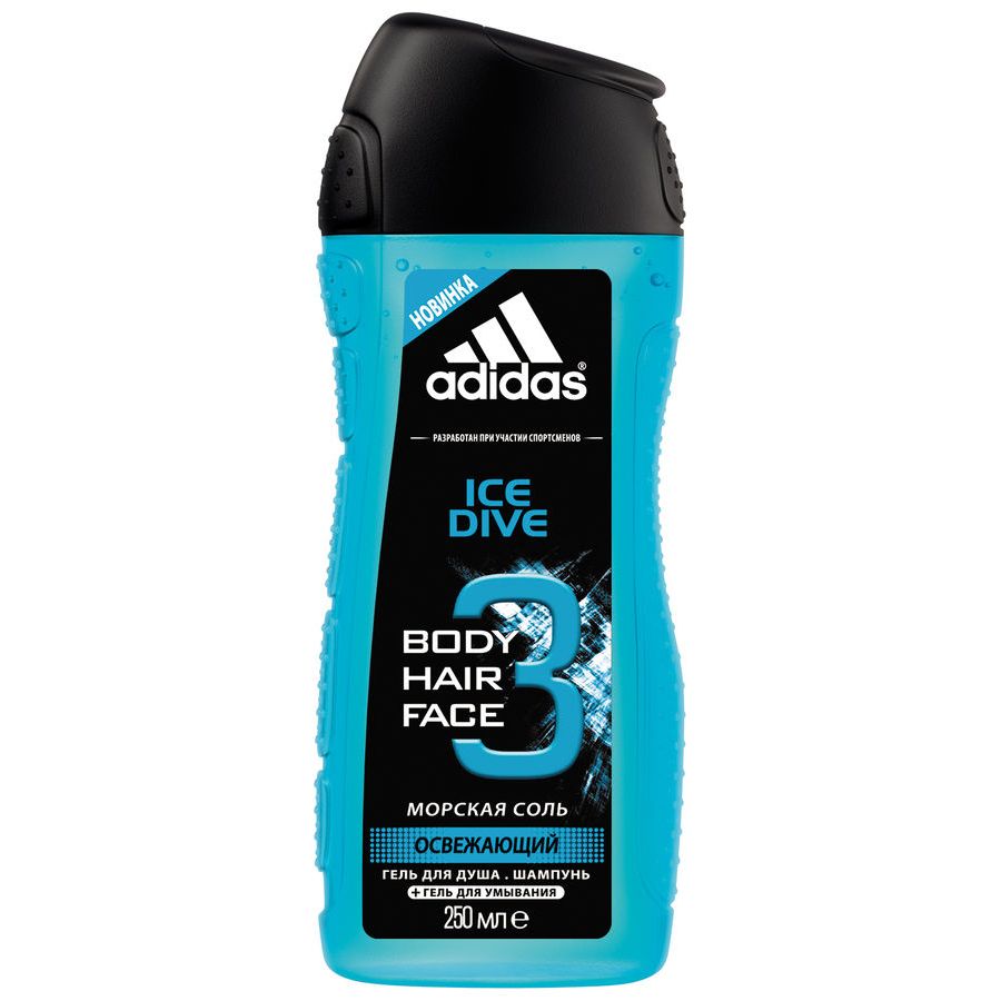 Гель для душа Adidas 250мл. муж. Ice Dive