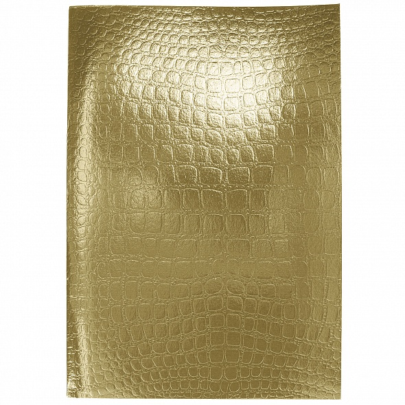 Тетрадь А4 96л. КЛ. abdi Бумвинил METALLIC CROCO Золото