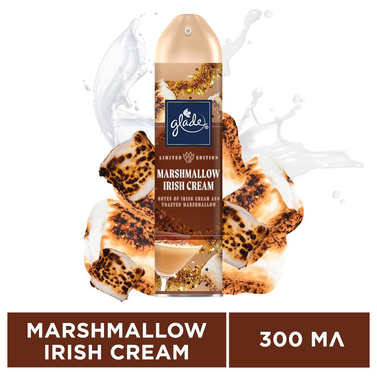 Освежитель воздуха Glade 300мл. Marshmellow irish cream