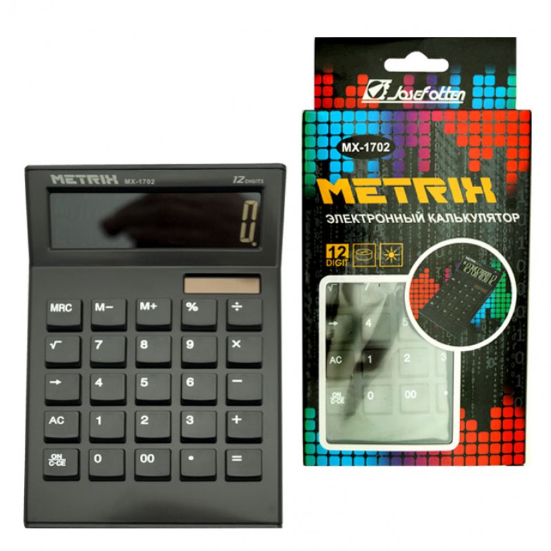 Калькулятор 12разр. Metrix наст MX-1702