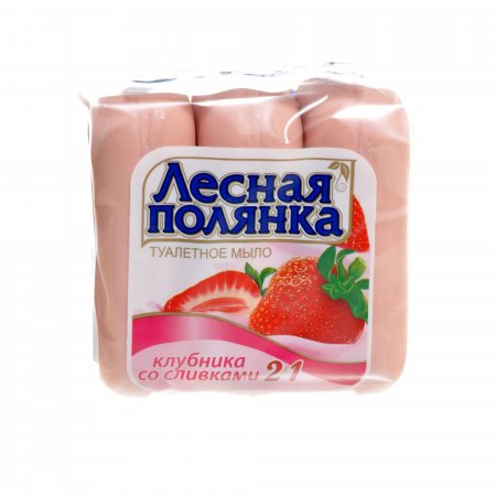 Мыло Лесная полянка 3*90г. Клубника со сливками