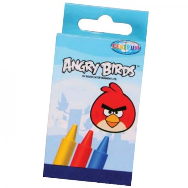 Набор воск.мелков 12цв. Centrum Angry birds