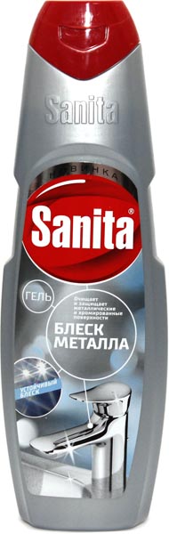Ср-во Санита 500мл. гель Блеск металла