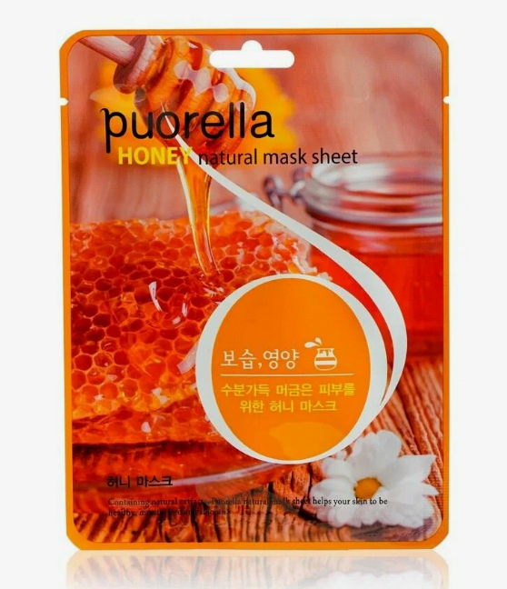 Маска д/лица Puorella 21г. Honey Увлажняющая