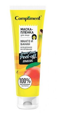 Маска д/лица Compliment 100мл. пленка Манго и банан матирование