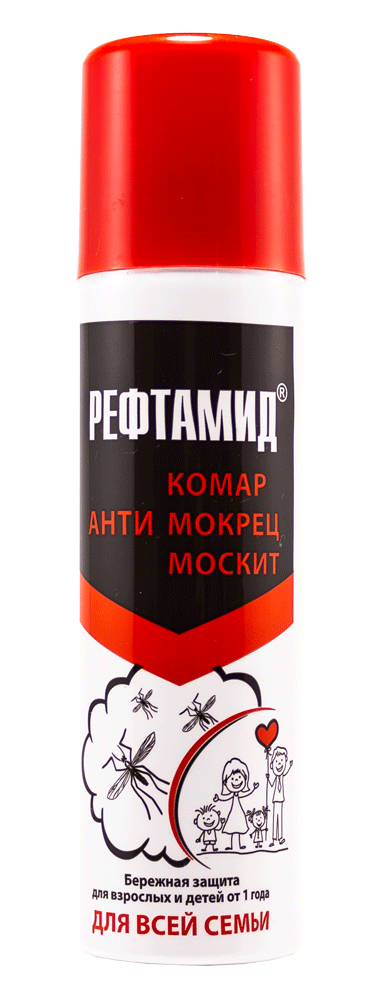 Дихлофос-репеллент Рефтамид 145мл Для всей семьи (24)