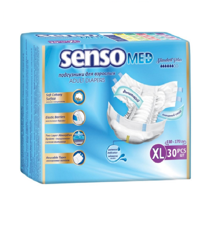Подгузн. Senso Standart medium 30шт.