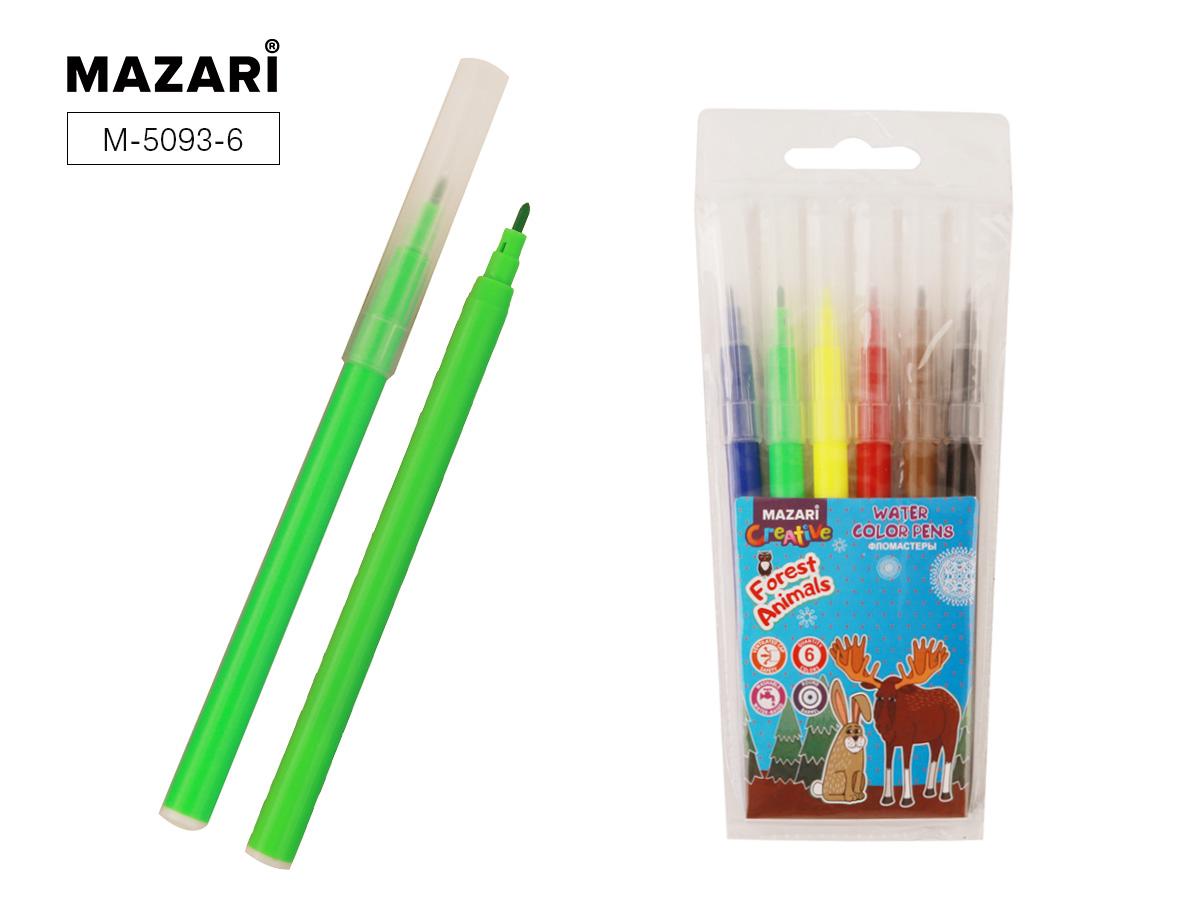Фломастеры 6цв. Mazari Forest Animal