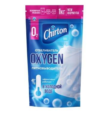 Ср-во Chirton 1кг. Oxygen Отбел.-пятновыод. д/хол. воды (6)