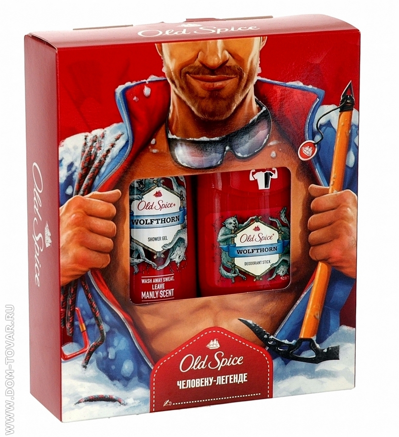 ПН/МУЖ. Old Spice Wolfthorn (дезодорант + гель для душа)
