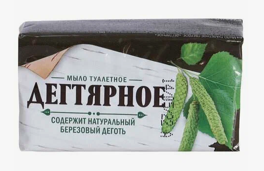 Мыло Чистые традиции 140г. Дегтярное п/п (4/84)