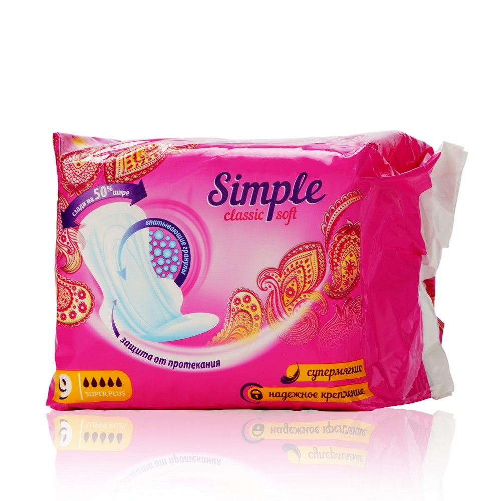 Прокладки DAY SPA Simple Classic Soft Super Plus 9шт.