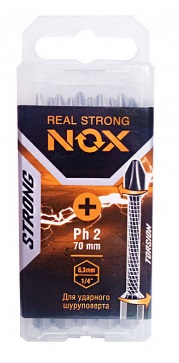Биты PH2 70мм. NOX STRONG (уп.10)