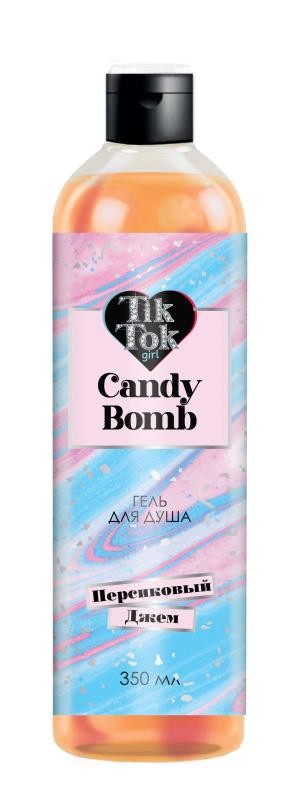 Гель для душа TIK TOK GIRL 360мл. Персиковый джем candy bomb