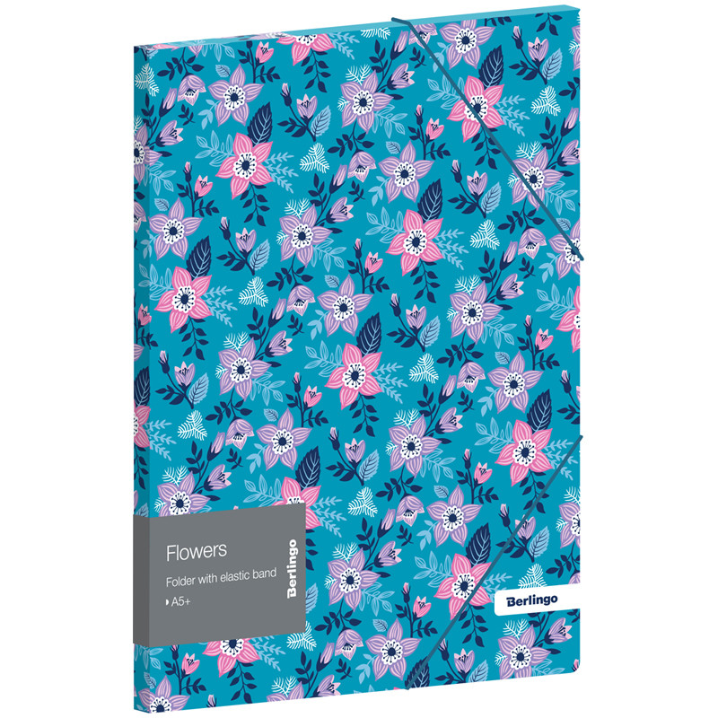 Папка на резинке А5 Berlingo Flowers