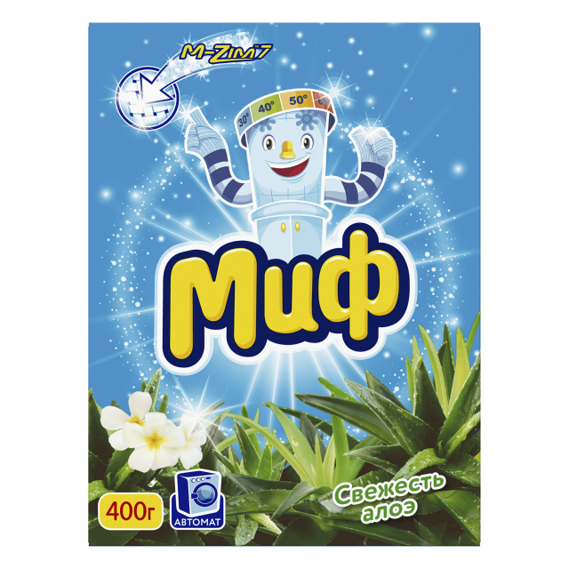 Стир.порошок МИФ авт. 400гр. 3в1 Свежесть алоэ