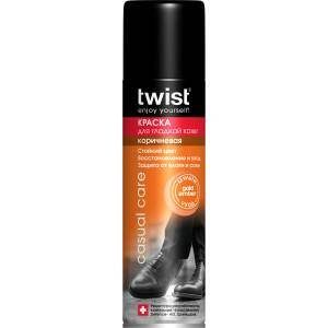 Крем для обуви Twist Casual 250мл. корич. спрей д/кожи
