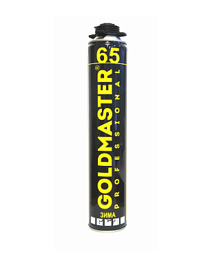 Пена монтажная GoldMaster 65 проф ЗИМНЯЯ пистолетная