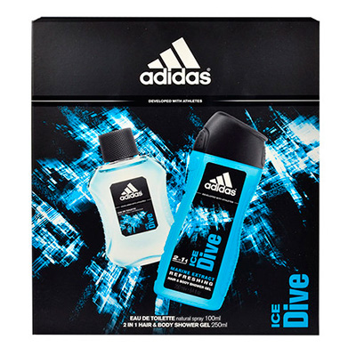 ПН/МУЖ. Adidas Ice Dive (Гель д/душа + Гель д/умывания)