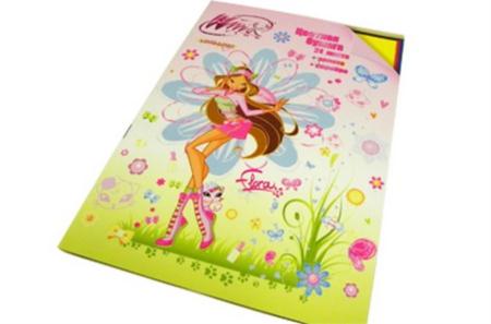 Набор цв. бумаги 16л. А4 "Winx"