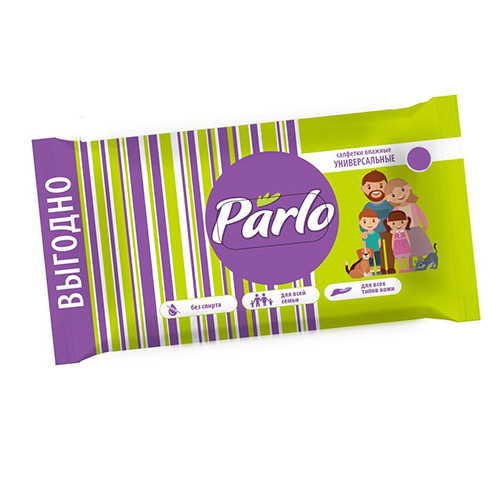 Салфетки влажные Parlo 70шт. универсальные д/всей семьи (28)