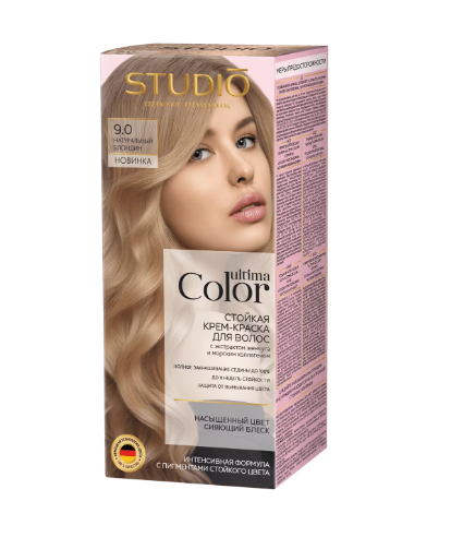 Краска д/волос Studio Ultima Color 9.0 Натуральный блондин