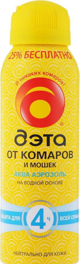 Дихлофос-репеллент Дэта Аква 125мл. от комаров и мошек
